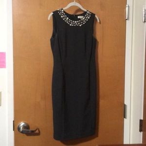 Calvin Klein Pearl Collar Dress